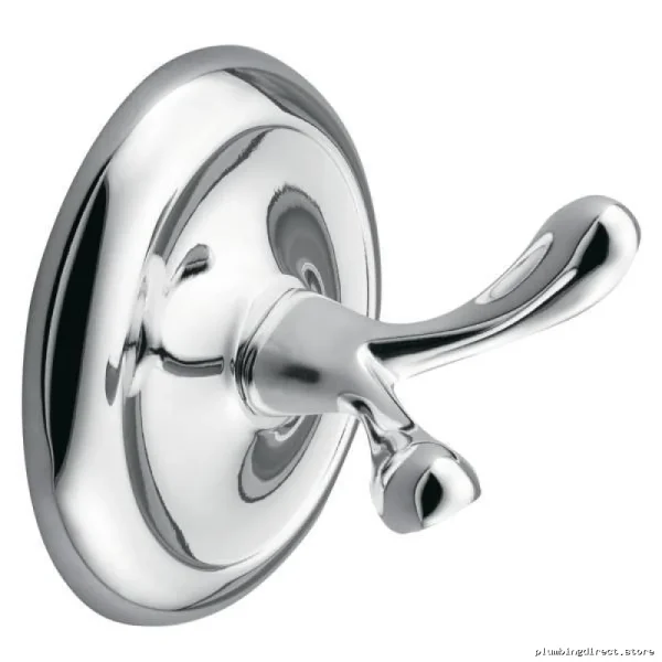 Double Robe Hook Chrome Finish - Moen 5303CH Stainless Steel Yorkshire - Image 2