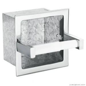 Hotel Bathroom Recessed Toilet Paper Holder Chrome Finish Commercial Grade Moen 5571