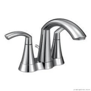 Moen 6172 Glyde Centerset Bathroom Faucet - Chrome Finish, High-Flow, Durable