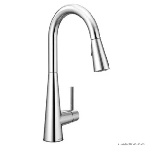 Modern Hands-Free Kitchen Faucet with Pulldown Spray - Chrome Finish Moen 7864
