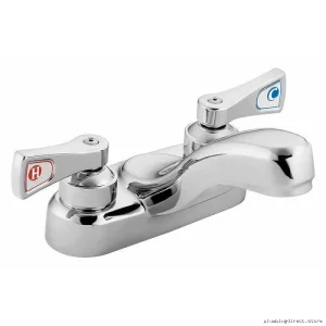 Sleek M-Dura Centerset Bathroom Faucet - Chrome 8210F12 Moen