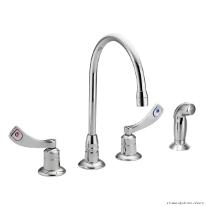 Moen 8244 Chrome Pull-Down Kitchen Faucet with Side Sprayer