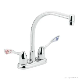 Moen 8940 Chrome Bar Faucet - Modern Kitchen Sink Waterfall Spout