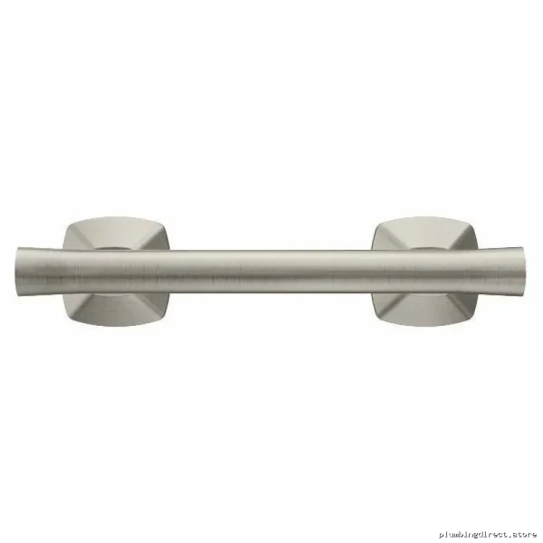 Moen Transitional 9-Inch Grab Bar - Brushed Nickel Bathroom Safety Support - Image 2