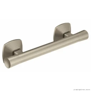Moen Transitional 9-Inch Grab Bar - Brushed Nickel Bathroom Safety Support