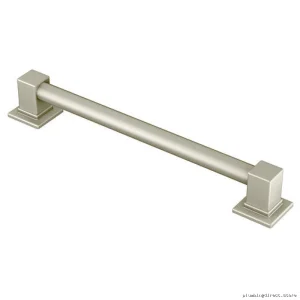 Moen YG8842BN Brushed Nickel 90° Bathroom Safety Grab Bar for Stability
