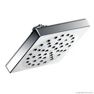Moen 90-Degree Eco Shower Head 1-Function 6-Square Rain Shower S6340EP Chrome