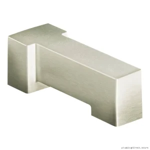 90-Degree Tub Spout Without Diverter - Modern Brushed Nickel Finish S3898BN by Moen
