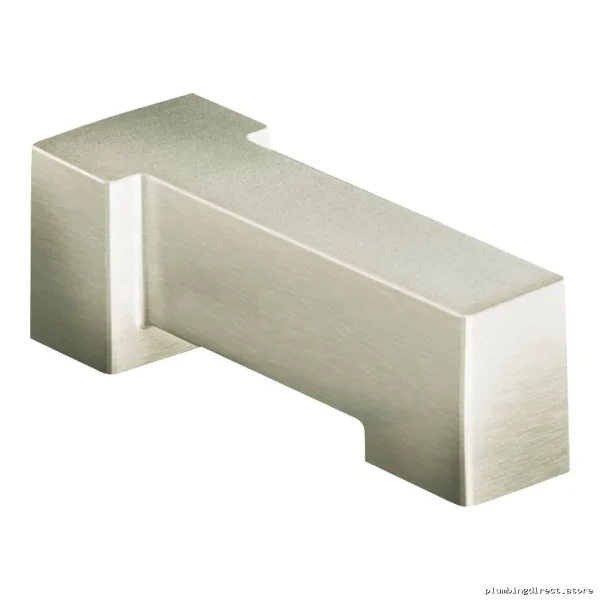 90-Degree Tub Spout Without Diverter - Modern Brushed Nickel Finish S3898BN by Moen