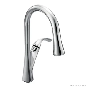 Premium Moen Notch Pulldown Kitchen Faucet - Chrome 9124C