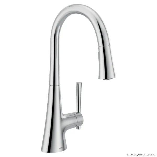 Moen 9126 Kurv Kitchen Faucet - Chrome Finish Pull-Down Spray with Easy-Clean Head