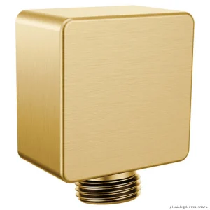 Brushed Gold Wall Supply Elbow - Moen A721BG