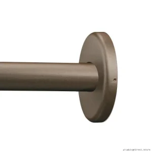 Adjustable Curved Shower Rod in Old World Bronze Finish by Moen