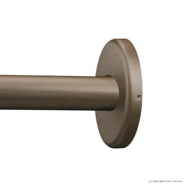 Adjustable Curved Shower Rod in Old World Bronze Finish by Moen
