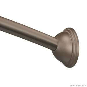 Adjustable Curved Shower Rod with Old World Bronze Finish - Moen DN2160OWB