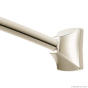 Moen CSR2164NL Polished Nickel Curved Shower Rod - Adjustable & Durable