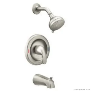 Moen Adler Brushed Nickel 2-Handle Tub Shower Faucet 82603SRN Spot Resist