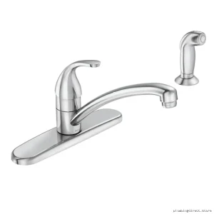 Moen Adler Chrome Kitchen Faucet with Detachable Side Spray