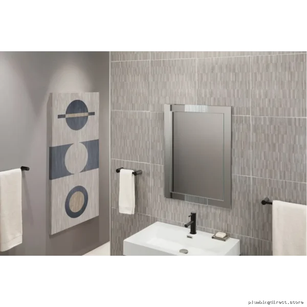 Moen Align 8 Mini Space-Saving Bathroom Towel Holder - Matte Black