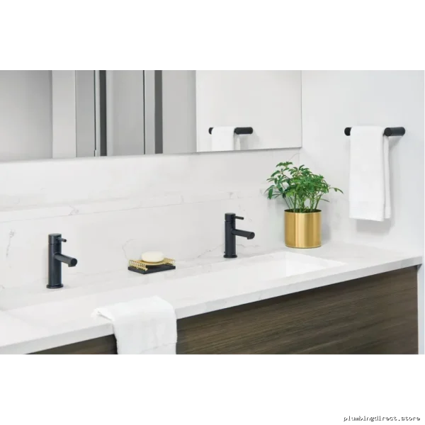 Moen Align 8 Mini Space-Saving Bathroom Towel Holder - Matte Black - Image 3