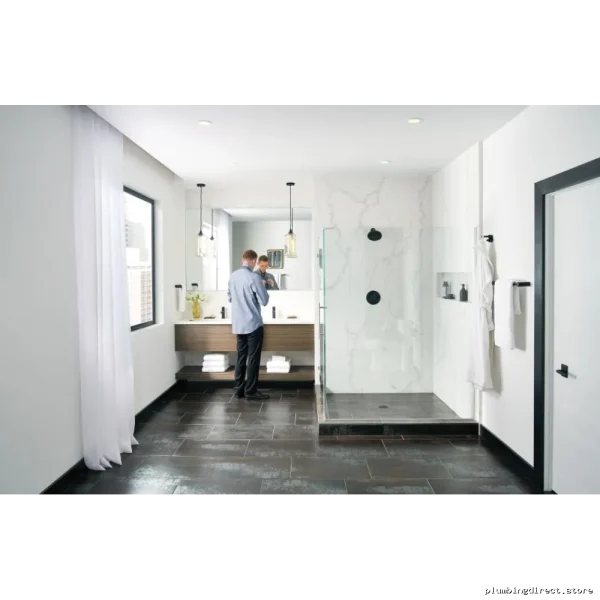 Moen Align 8 Mini Space-Saving Bathroom Towel Holder - Matte Black - Image 4