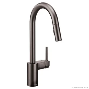 Moen Align Pull-Down Kitchen Faucet in Black Stainless Steel