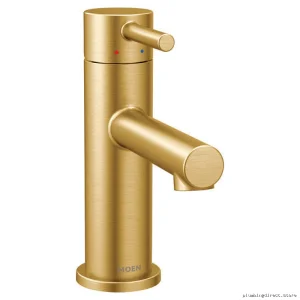 Moen Align Brushed Gold Single Hole Bathroom Faucet 6190BG