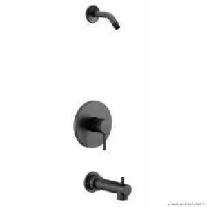 Align M-Core 2 Series Matte Black Tub & Shower Trim Set (No Shower Head) - UT2193NHBL Moen