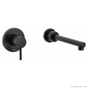 Moen Matte Black Wall-Mount Tub Faucet Trim WT391BL - Align Series