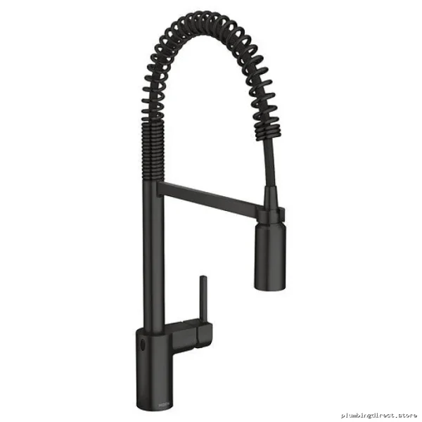 Moen Align MotionSense Kitchen Faucet with Pre-Rinse & Spring-Loaded Pulldown Spray - Matte Black 5923EWBL