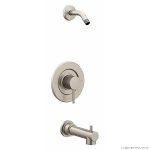 Moen Align Posi-Temp Tub & Shower Trim Kit (No Shower Head) - Brushed Nickel T2193NHBN