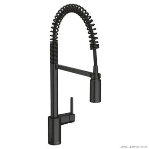 Align Spring Pulldown Spray Faucet - Premium Matte Black 5923BL Moen