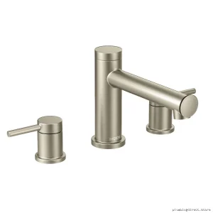Moen Align Roman Tub Faucet Trim - Brushed Nickel Modern Design T393BN