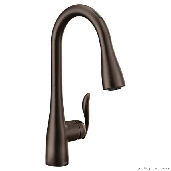 Moen Arbor U Voice-Controlled Smart Kitchen Faucet with Pulldown Sprayer - Oil Rubbed Bronze