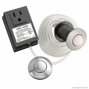 Moen Chrome Garbage Disposal Switch & Base Unit ARC-4200-CHSRS