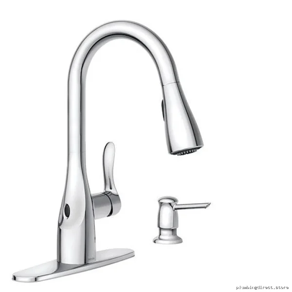 Arlo Hands-Free Kitchen Faucet with Pull-Down Spray - Chrome Finish 87087EWC Moen