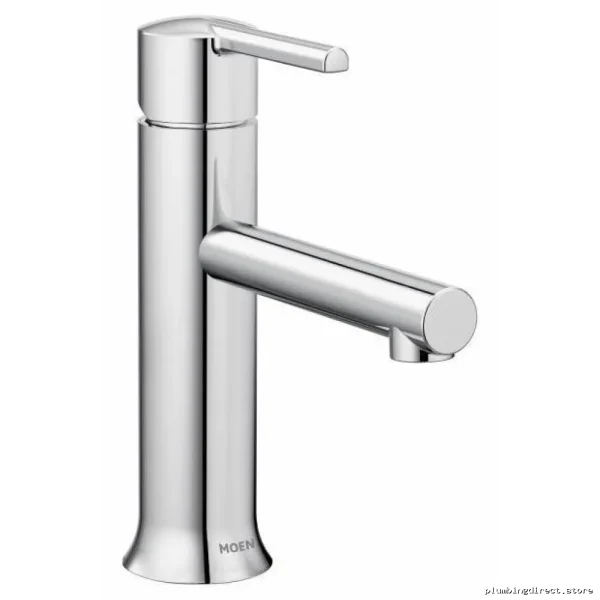 Moen Arlys 84770 Single-Hole Bathroom Faucet with Chrome Finish & Sink Mount Escutcheon