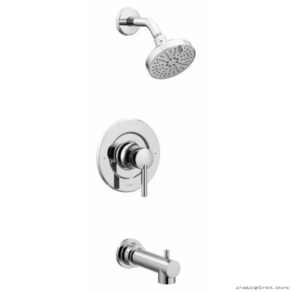 Chrome Tub & Shower Faucet with Posi-Temp Control - Moen 82770 Arlys