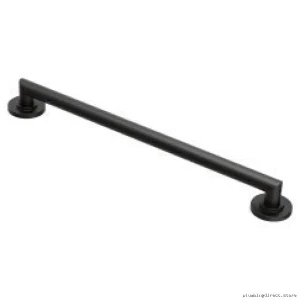 Moen Arris 24 Inch Matte Black Grab Bar for Bathroom Safety YG0824BL