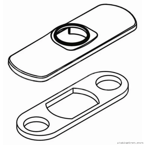 Moen Bathroom Faucet Escutcheon Plate Matte Black 165006BL Universal Fit