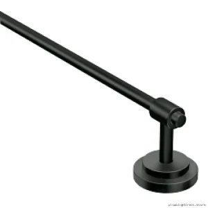Moen Matte Black Bathroom Towel Bar | Easy Install & Stylish Design