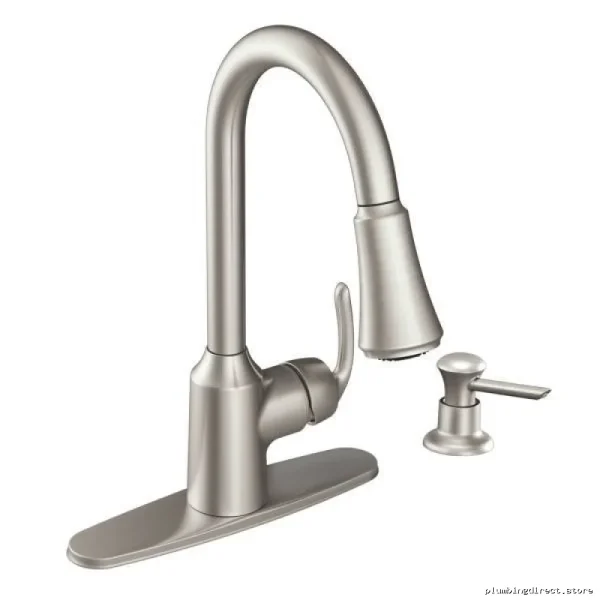 Moen Bayhill Kitchen Faucet with Pull-Down Spray - Stainless Steel Spot-Resistant CA87094SRS - Image 4