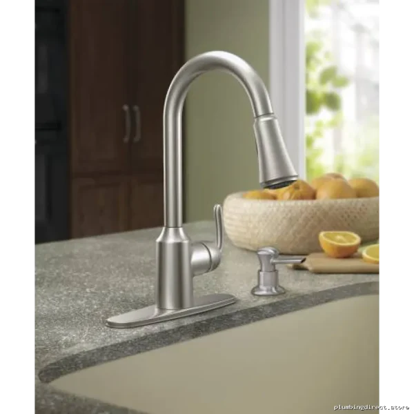 Moen Bayhill Kitchen Faucet with Pull-Down Spray - Stainless Steel Spot-Resistant CA87094SRS - Image 5