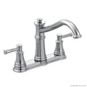 Moen Belfield High-Arc 2-Handle Kitchen Faucet with Easy Installation - Chrome Finish