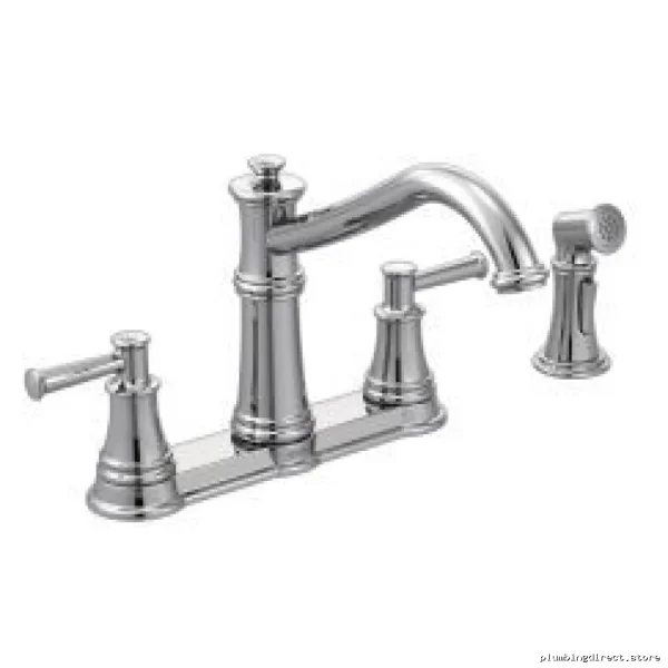 Moen Belfield 2-Handle Kitchen Faucet with Spray Nozzle - Stainless Steel 7255C