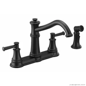 Moen Belfield 2-Handle Kitchen Faucet - Separate Spray Matte Black