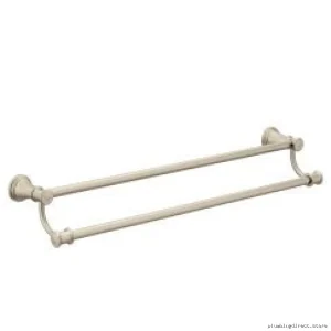 Moen Belfield 24-Inch Dual Towel Bar in Brushed Nickel - Modern Design YB6422BN