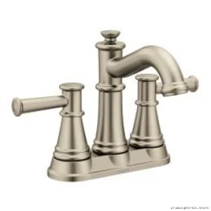 Belfield Brushed Nickel Bathroom Centerset Faucet - 6401BN Moen