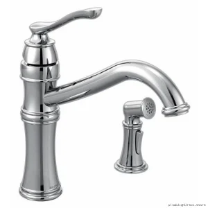 Moen Belfield Chrome 1-Handle Kitchen Faucet w/ Pull-Out Spray 7245C