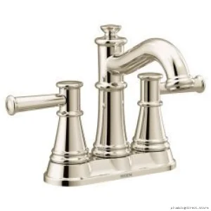 Moen Belfield High-Arc Centerset Bathroom Faucet in Polished Nickel